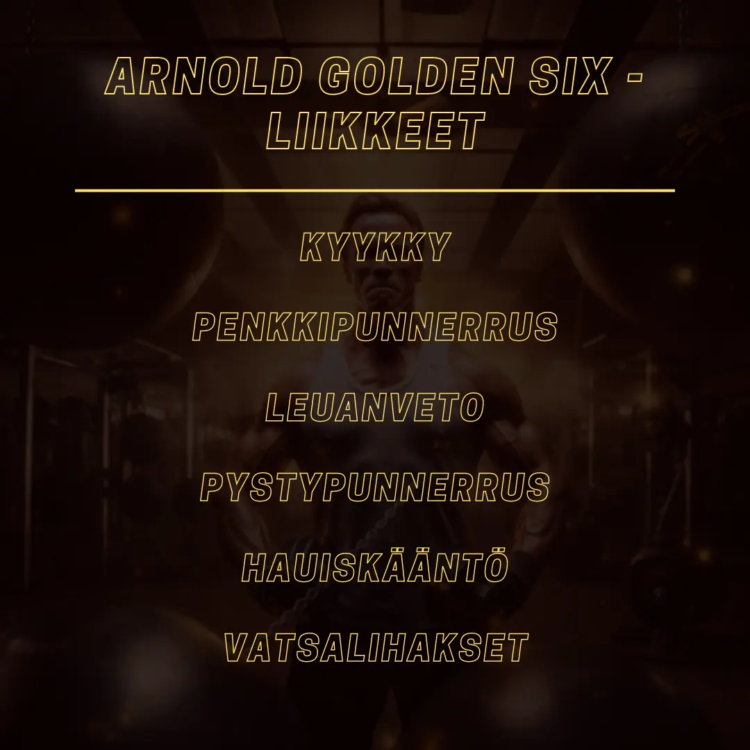 Arnold Golden Six - liikkeet